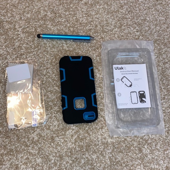 NWT Ulak Classic Black and Blue Phone Case and Stylus Set - Picture 2 of 7